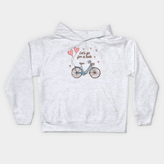 Let's Go For Ride Kids Hoodie by AttireCafe